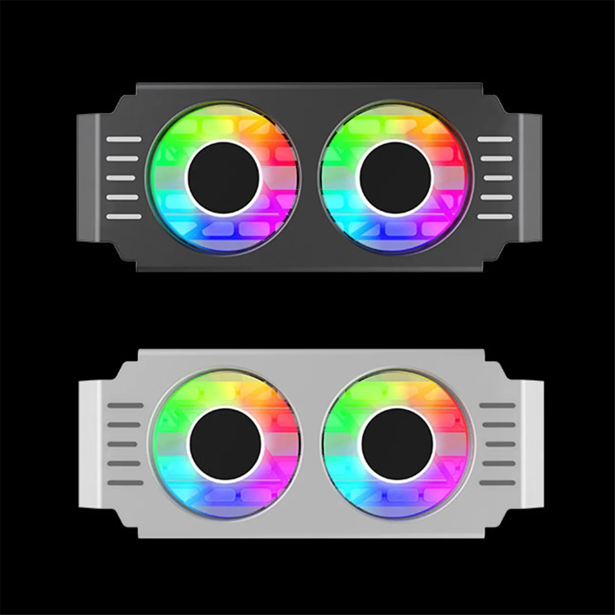 ADP-PC Case RAM Memory Module ARGB Cooler DDR3 to DDR5 5V 3Pin PWM 4Pin Light Sync 120mm Dual Fans Cooling Radiator White