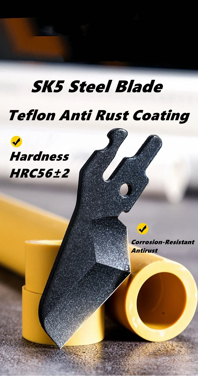 Teflon Coated Pipe Cutter: High-Precision Cutting Tool with Sharp Blade, Durable Design, Ideal for PVC, PEX, PP