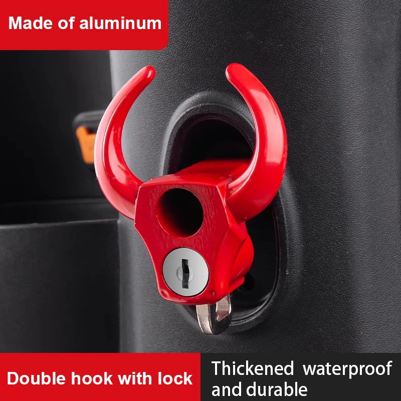 

Universal Hook for Electric Vehicles Safety Anti-theft Helmet Hook Lock Electric Bicycle Multifunctional Anti-theft Hook Lock