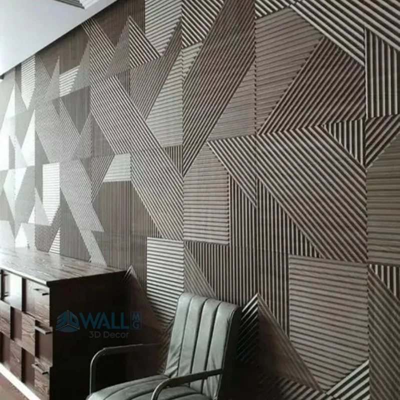 12pcs 50x50cm Stiker dinding 3d, dekorasi rumah panel dinding 3d, non-self-adhesive Kayu ukir berlian geometris potongan seni 3d