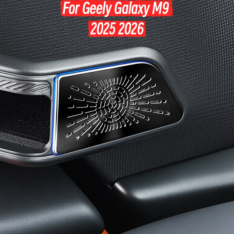 For Geely Galaxy M9 2025 2026 A Pillar Camera Stainless Steel Frame Cover Trim Interior Modification Accessories