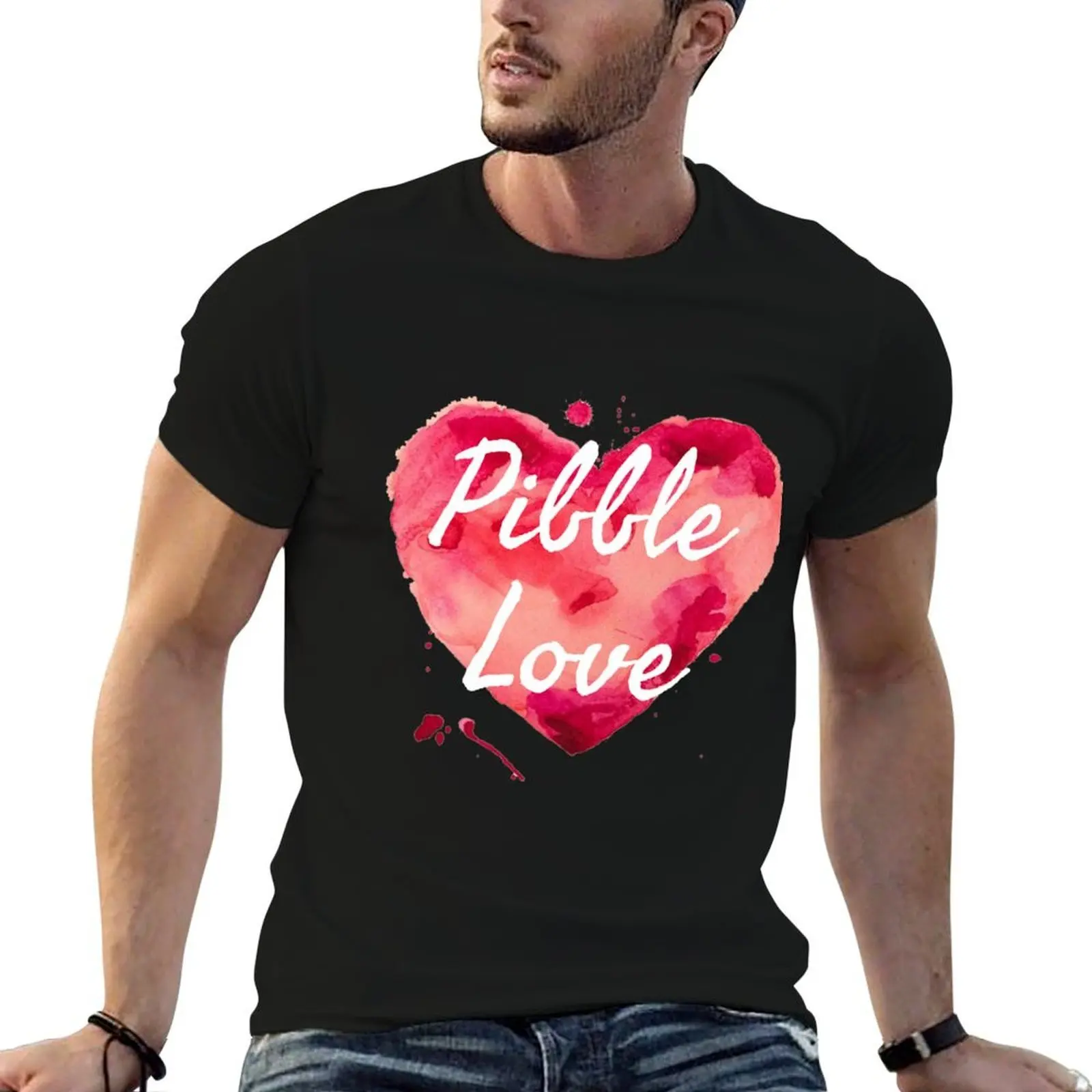 

Pibble Love T-Shirt anime tshirt cotton tshirt 100% T-Shirt