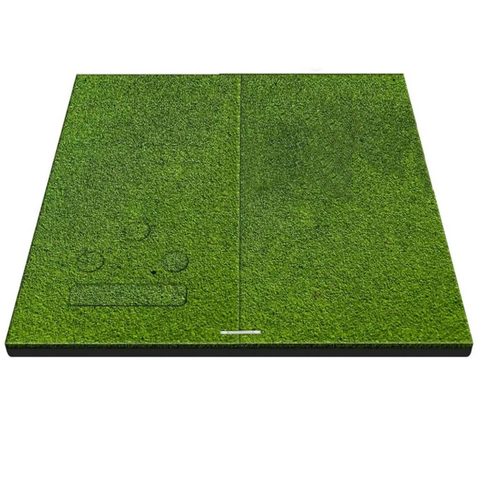 Golf Practice Mat with Alignment Markings Multifunctional Golf Practice Mat with Ball Holes Putting Green Versatile for Golfers