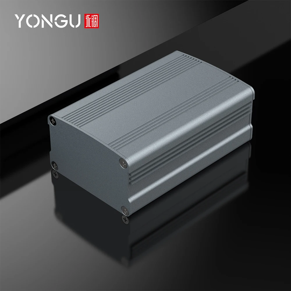 Custom Power source resistance box CNC machining heatsink sheet metal housing aluminum integrated enclosure j08 63*37mm