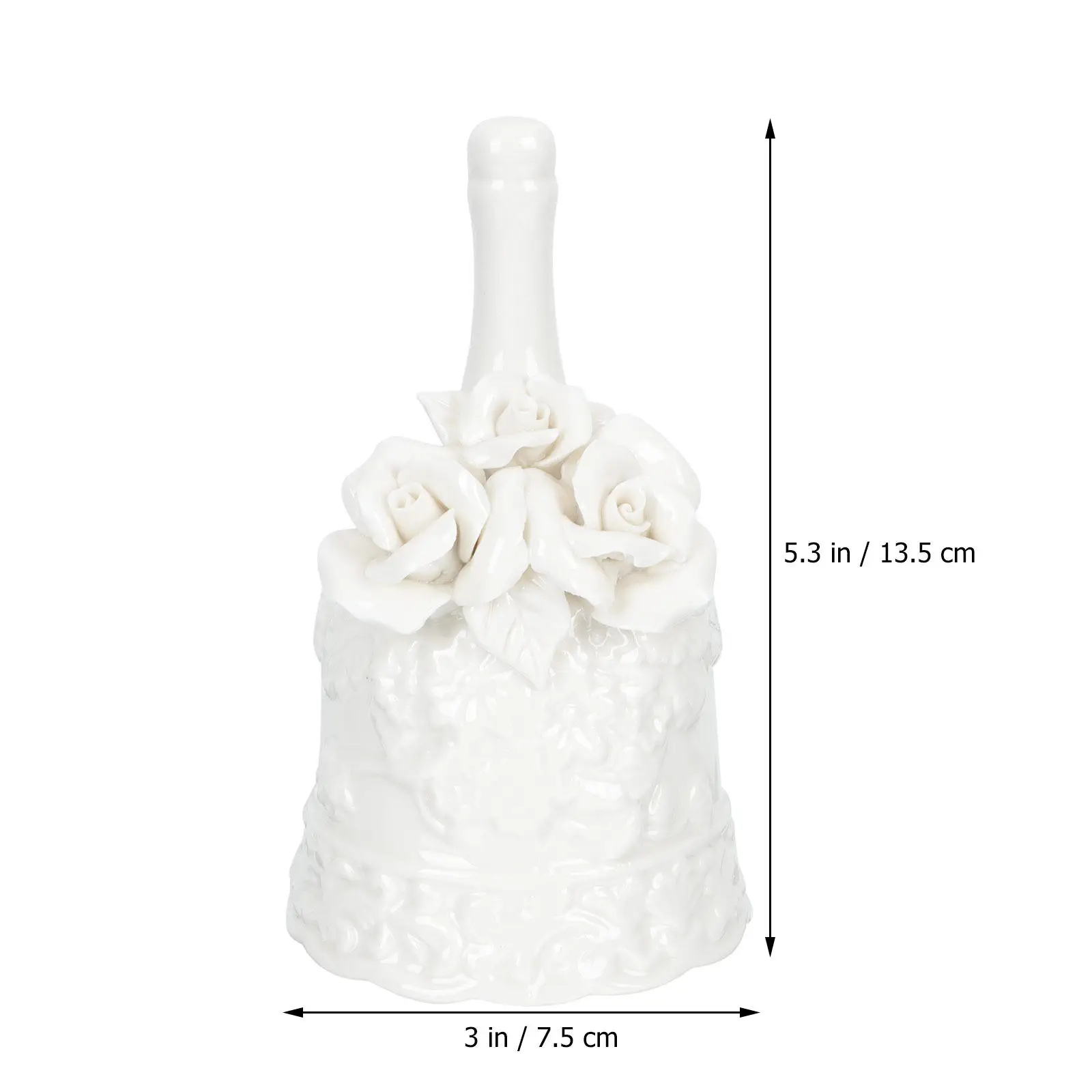 Handcrafted Ceramic Call Bell for Restaurant Bar Cafe Hotel – Crisp Clear Sound, Vintage Desktop Decor