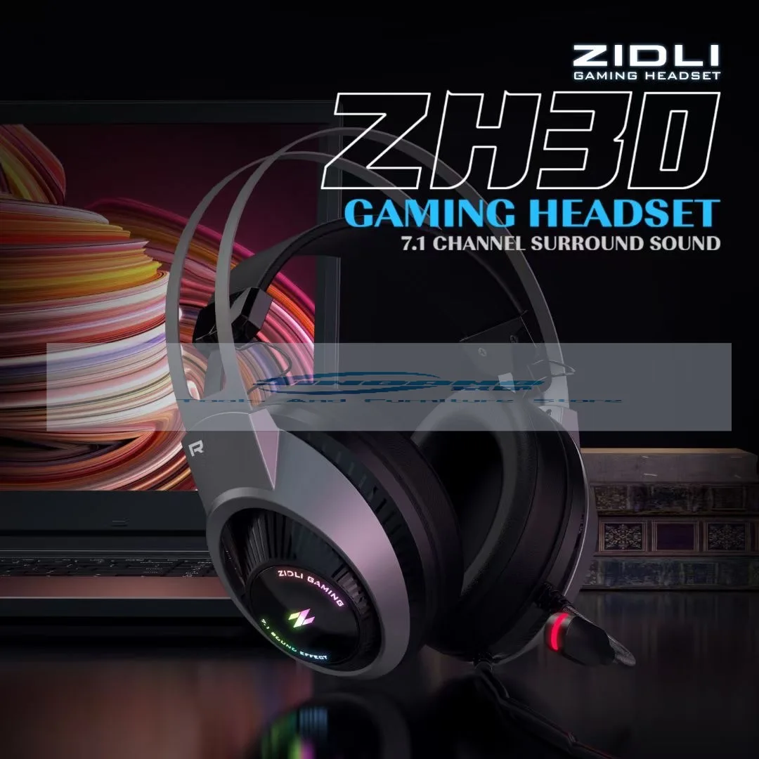 

ZIDLI Magnetic Power ZH30 Headset Game Noise Reduction Wired Headset Listening Recognition SUB7.1 Channel