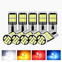 10PCS W5W T10 LED Bulbs Canbus 26SMD 12V 194 168 Car Interior Dome Reading License Plate Parking Lights Auto Signal Lamp