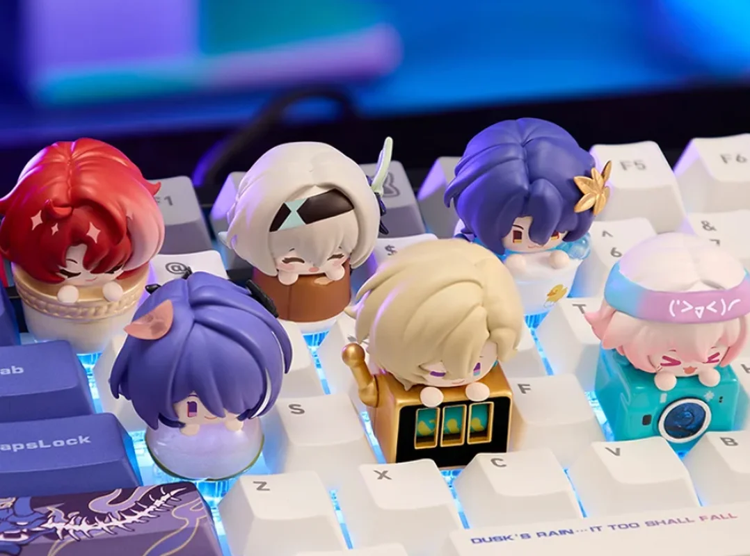 سطح المكتب السكك الحديدية Keycap سلسلة العصرية صندوق أعمى لعبة تحصيل تمثال للاعبين ومحبي أنيمي جودة الحرفية #2