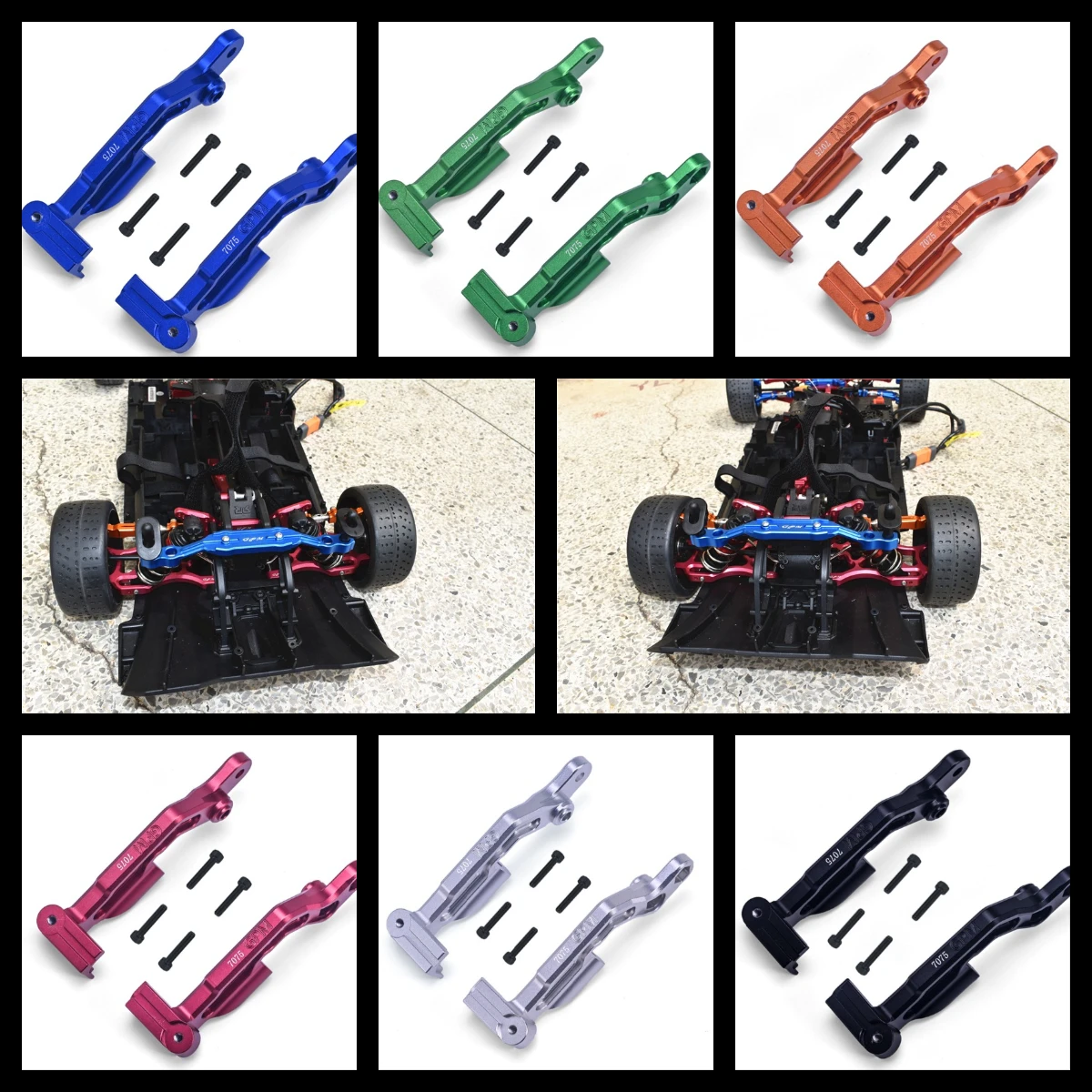 

GPM Alu 7075 Rear Body Post Fixed Mount For ARRMA Infraction Limitless Felony 6S