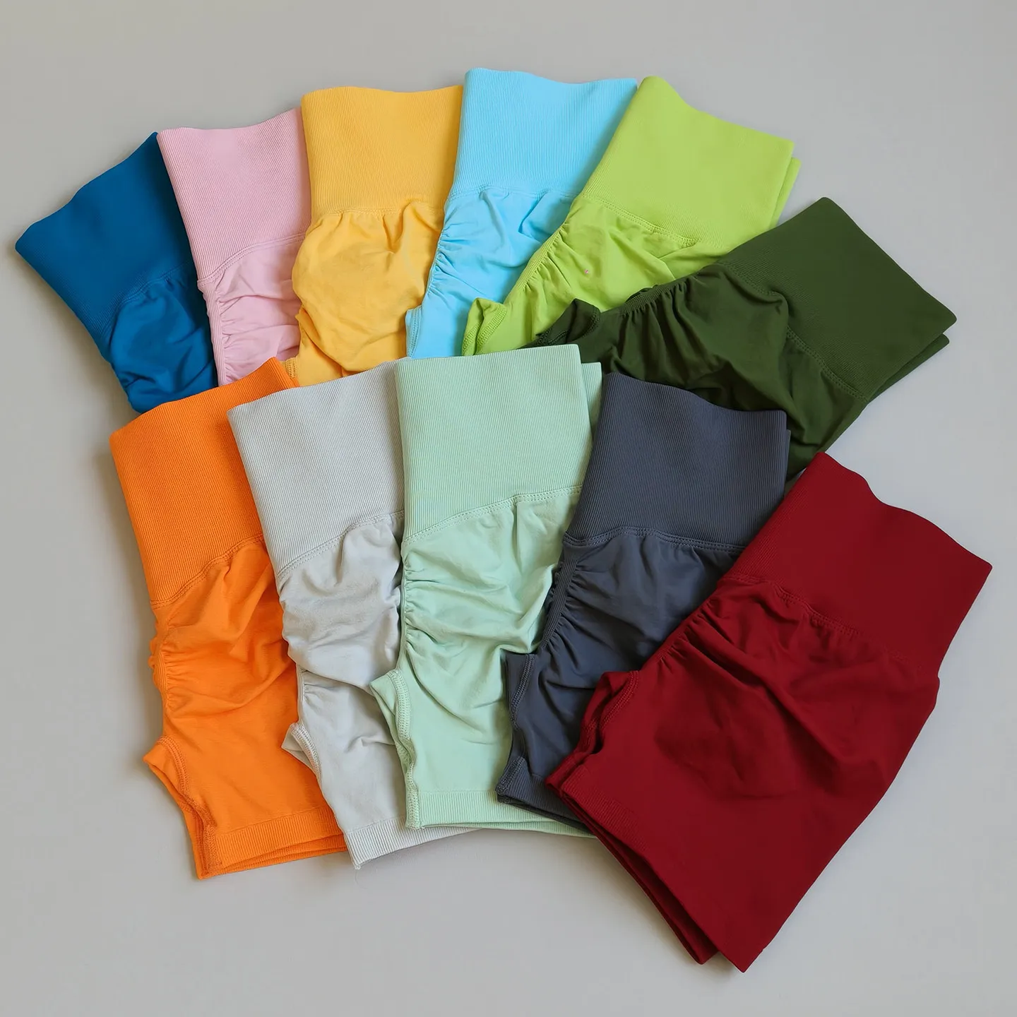 Hip-lifting sports shorts, high waist, belly and thin, running training, quick-drying yoga, three-point leggings, peach buttocks