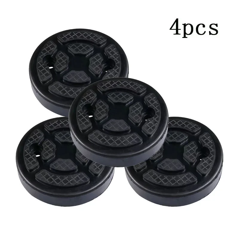 4PCs Car Lift Rubber Pad Foot Pad Tray Accessories Double-Column Gantry Lift Accessories Universal Round Rubber Pad