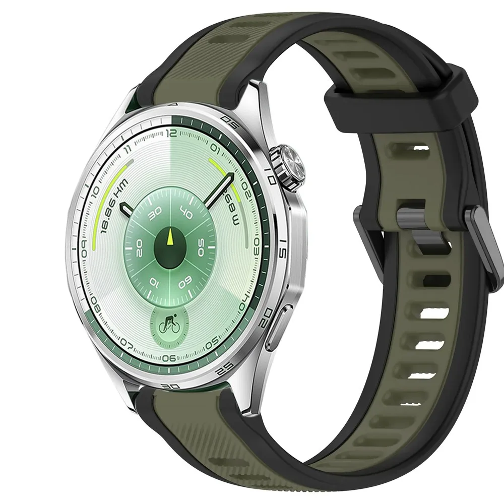 화웨이 워치 GT6/GT5/GT4 46mm 41mm, GT6 Pro 46mm, 삼성 워치 7 6 5 4, 가민 포러너 265S용 18mm 20mm 22mm 실리콘 스트랩
