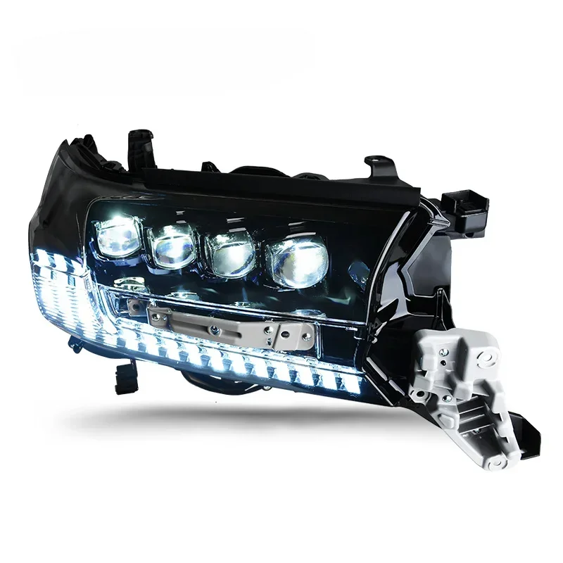 2X Car Lights For Toyota Land Cruiser LED Headlight 2016-2019 Head Lamp Drl Dynamic Signal Projector Lens Automotive Accessories