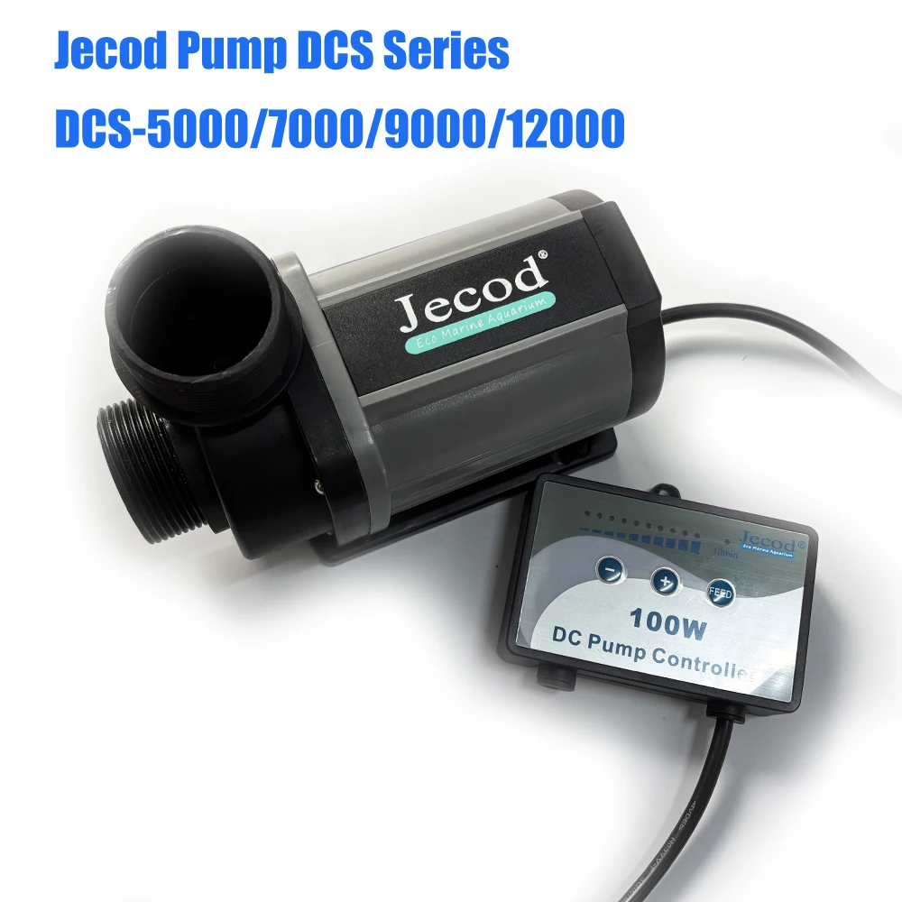 Jecod DC 24V Submersible Controllable Water Pump Flow Fountain Silent DC Pump DCS5000-12000L/H Water Dispensing Wave Maker For F