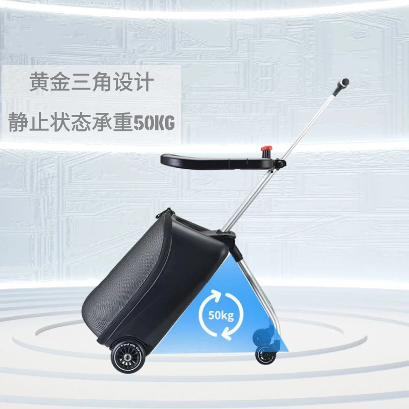 Boarding case 20 inch lazy luggage bag baby stroller trolley suitcase children can sit on luxury travel luggage carry on box