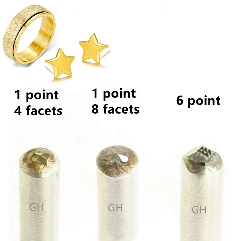 

Jewelry Diamond Pneumatic Nail Sand Needle Diamond Dull Point Hammering Pin Tool for Gold Silver