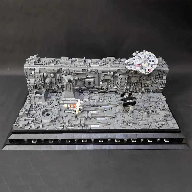 3573 قطعة MOC الموت ستار خندق هجوم المشهد نموذج الفضاء الألفية سفينة الصقر اللبنات جمع اللعب هدية للكبار هدية