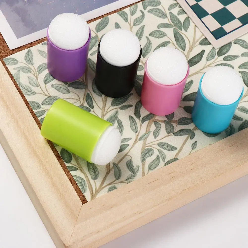 

5PCS Professional Inking Staining Finger Painting Sponge DIY Smudge Dauber Sponge Craft Painting Finger Cot Art Supply