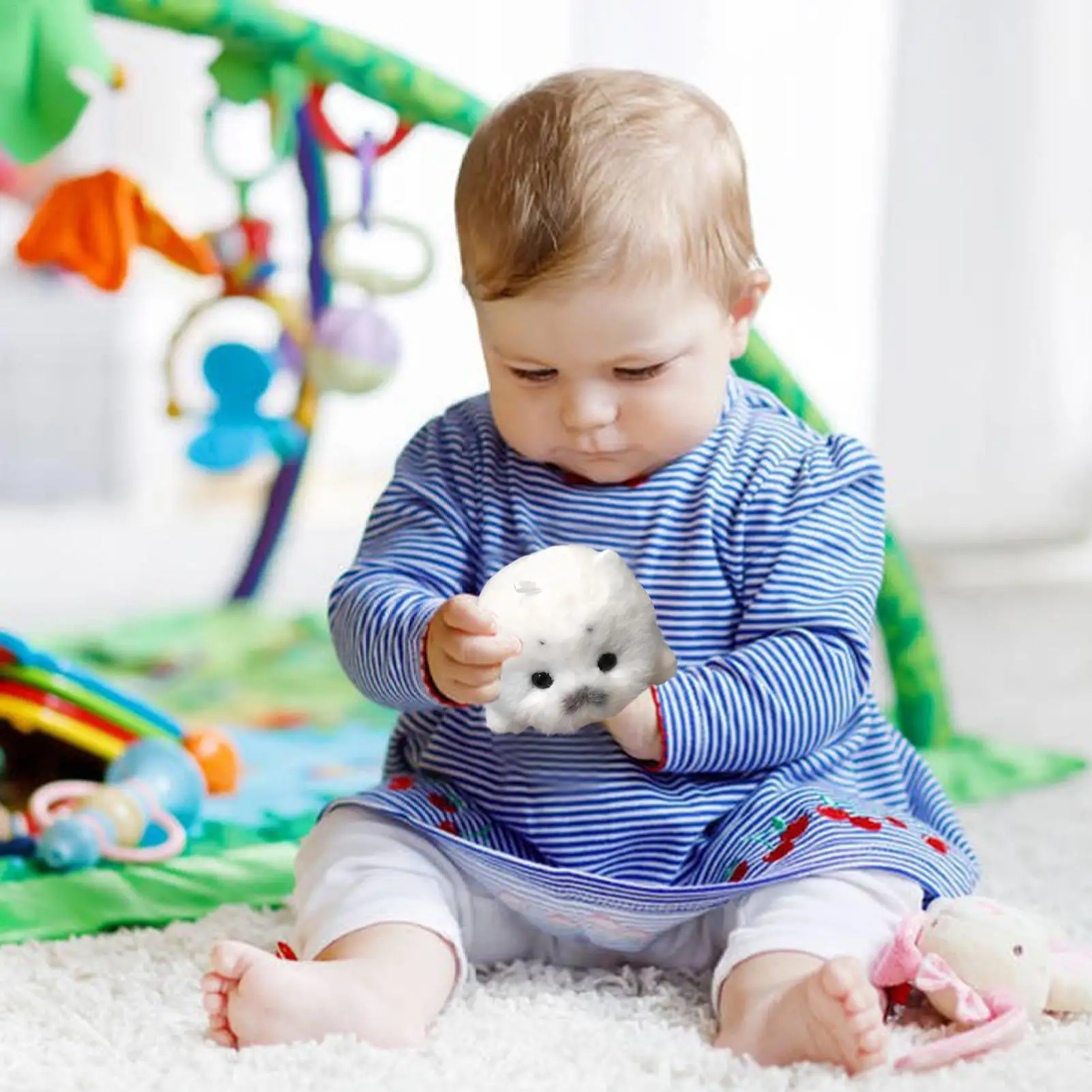 Cartoon Simulation Anime Seal Stuffed Animal Plush Toy  Cute Small Realistic Soft Cartoon Doll Christmas Thanksgiving Gift