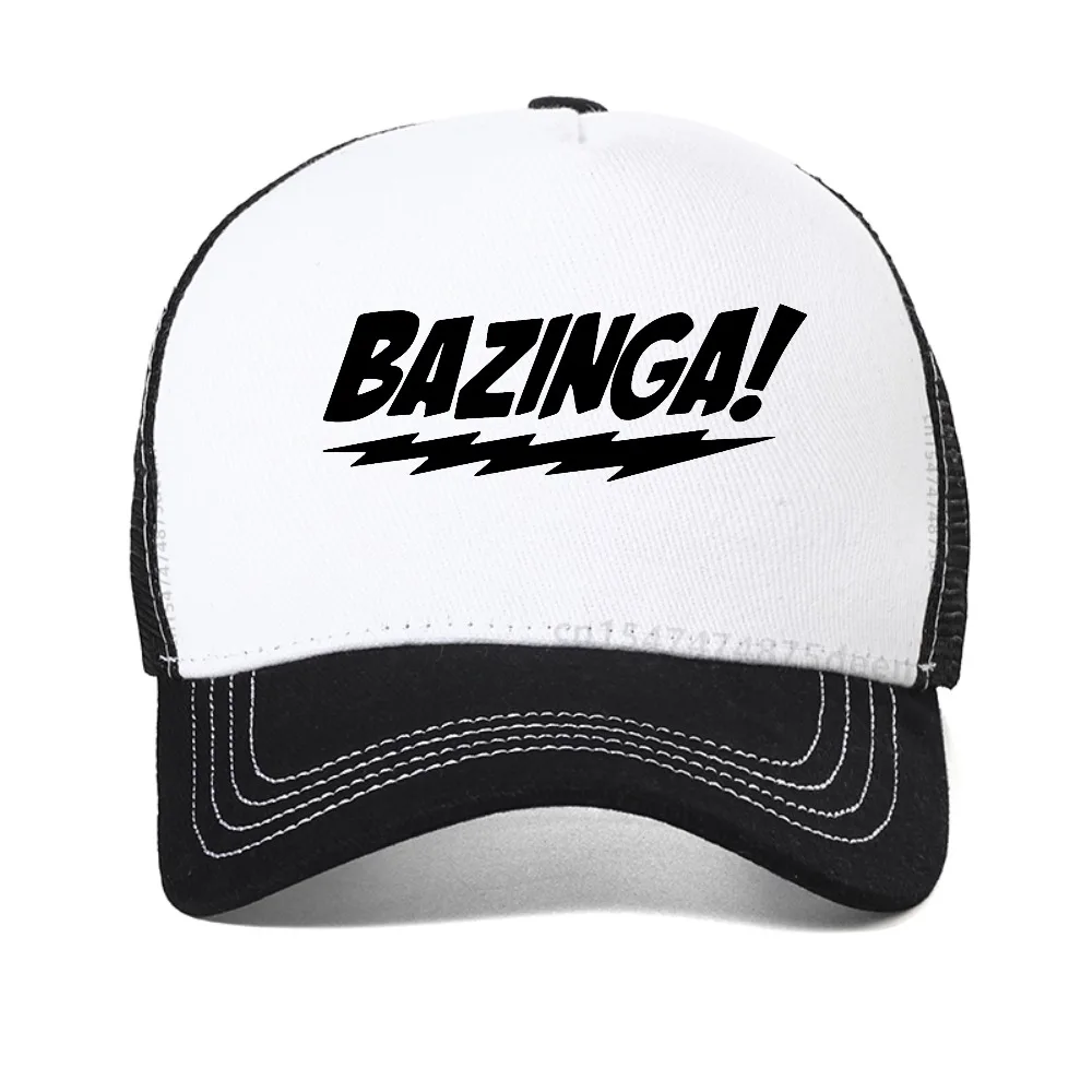

Bazinga letter print cap Summer baseball cap Funny Graphic Adjustable Snapback hats fashion casual Unisex mesh trucker hat