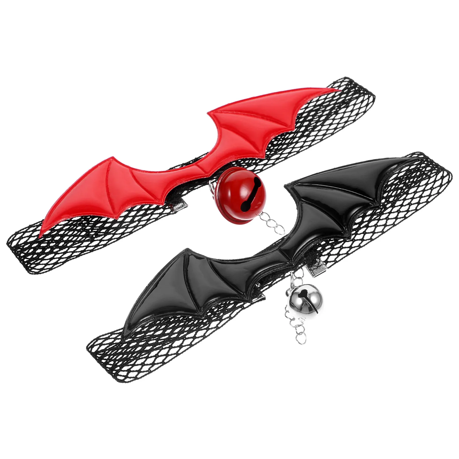

2pcs Christmas Bat Wings Small Cat Collar Collars Decor For Cat A3 Cloth Metal Bell Small Cats Indoor Pet Supplies