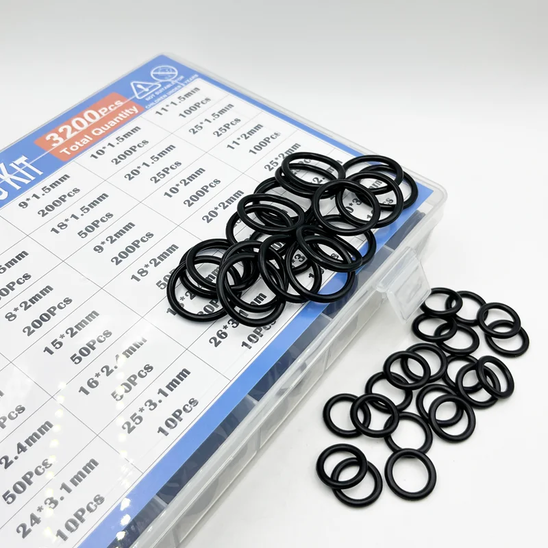 Rubber O Ring Seal Washer NBR Black O-ring Plumbing Gasket Corrosion Oil Resistant High Temperature Car Automotive Repair Oring