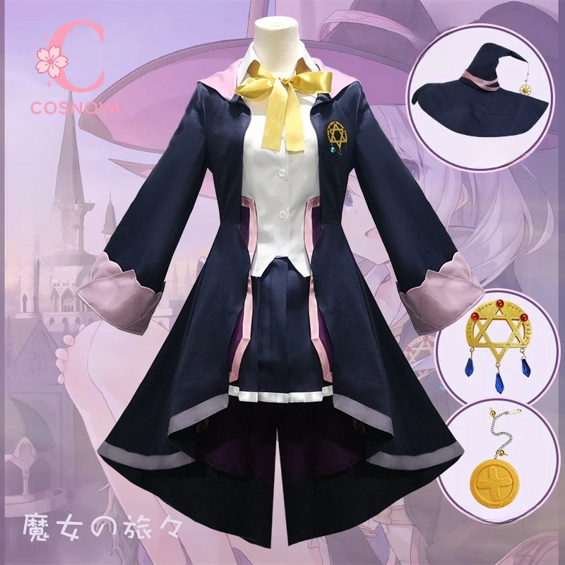 

Wandering Witch Elaina Cosplay Costume Women Witch Dress Full Set Magic Outfit Anime Character Stage Performance Halloween Party