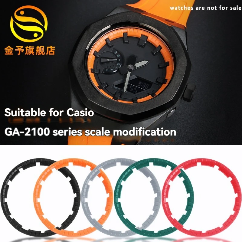 

Casioak DIY Watch Scale Ring Index For Casio GA2100 2110 2IN1 Hour Marker Dial Ring Refit Mod Modification Men Watch Accessories