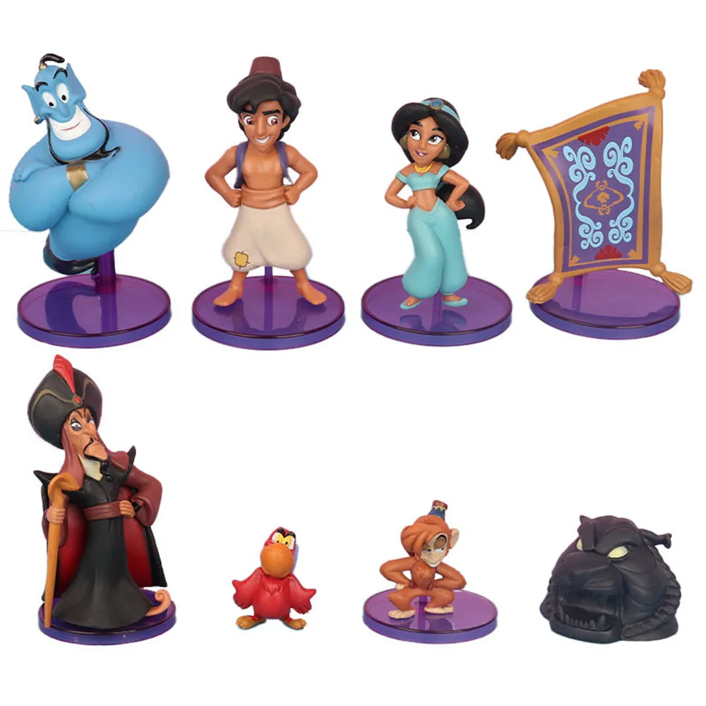 Disney The Magic Lamp Jasmine Princess Anime Character PVC Action Figure Collection Model Dolls Toys For Kids Gifts Accessories