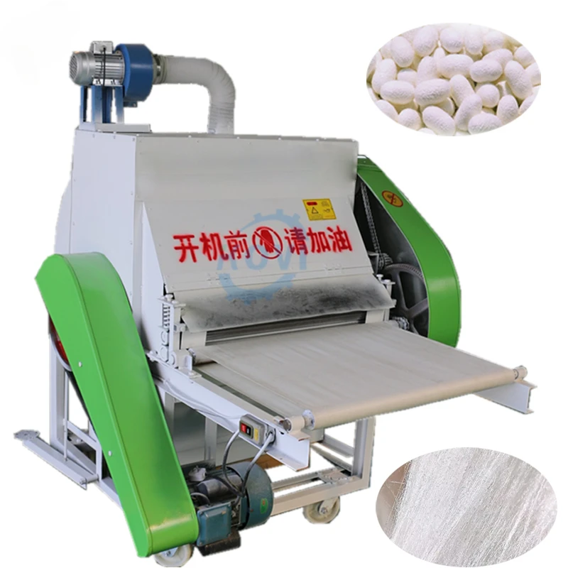 

Automatic silk reeling machine silkworm cocoon carding machine silk quilt making processing factory machine for sale