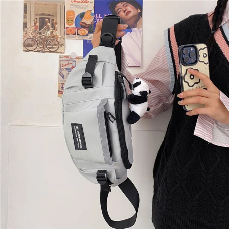 Men'S Japanese-Style Casual Workwear-Style Sports Sling Backpack, Trendy Brand, Versatile Student Shoulder Bag For Cycling.