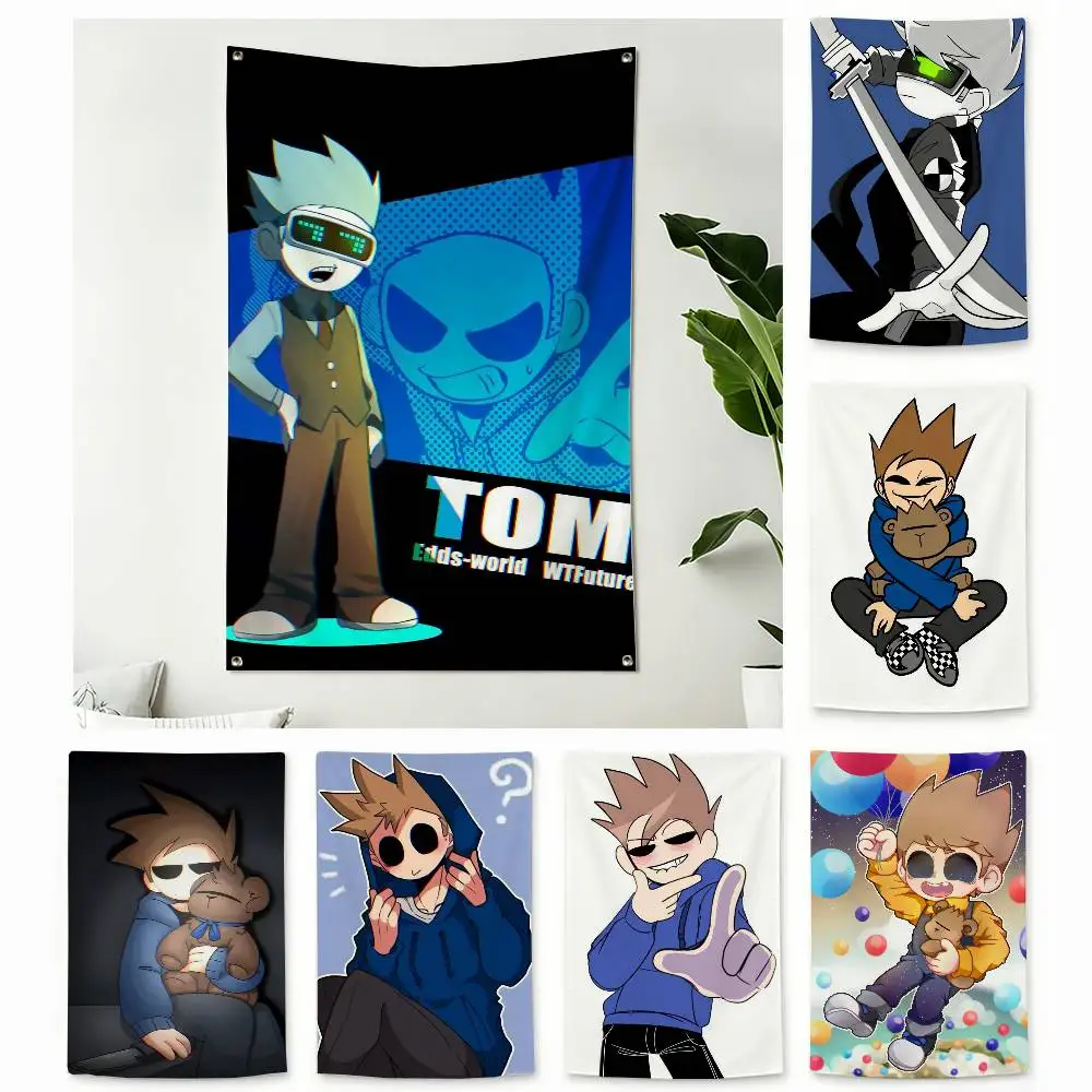 Funny E-Eddsworld T-Tom Home Decor Wall Hanging Vertical Flags Indoor Outdoor
