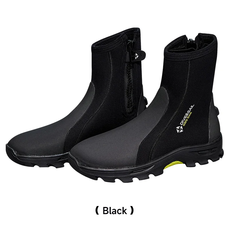 Neopreen duiklaarzen 5MM wetsuit surflaarzen voor heren dames duiklaarzen hoge ritssluiting met antislip rubberen zool aquaschoenen