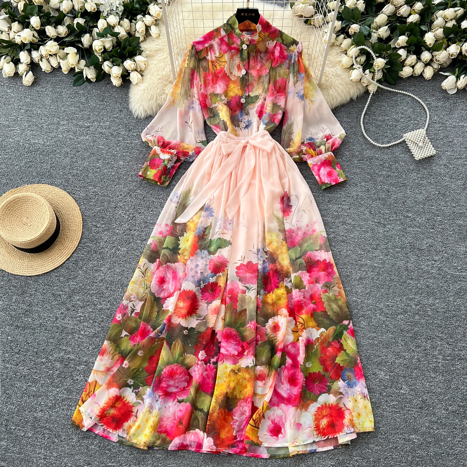 

Turtleneck print lace-up Elegant Dress Slim Party Club Vintage Sweater Dress Korean Fashion Women Clothes Two Piece Set