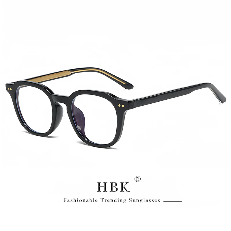 HBK Retro-Quadrat-Brille aus schlichtem Glas für Herren und Damen, Tr-Rahmen-Brille, hochwertige Komfortbrille, minimalistisch passend – Detail 7