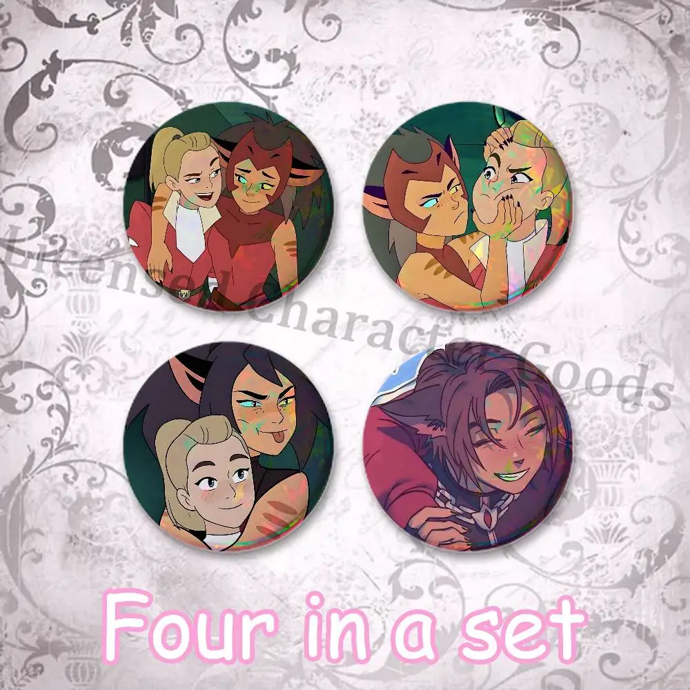 C-Catradora C-Catra A-Adora Creative Quirky Mini Pill Badges 25mm Micro Button Pins Fan-made Merch  Gift for Friends