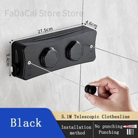 Retractable Clothesline Duty With Adjustable Stainless Steel Rope Indoor And Outdoor Wash Line Wall-mounted Wash Clothe Hanger