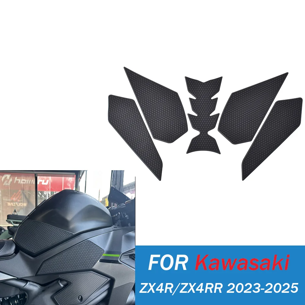 

For ZX4RR ZX4R ZX-4R ZX-4RR Side Fuel Tank Stickers Waterproof Pad Sticker For Kawasaki ZX4R 4RR 2023-2025 Motorcycle Accessory