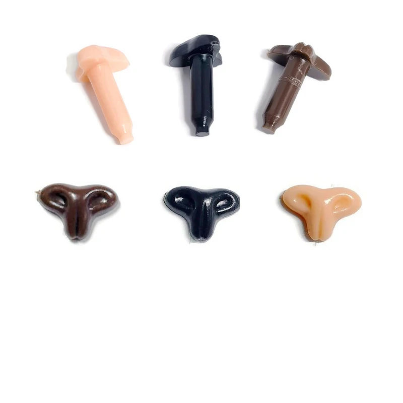 

20pcs/Lot 10mm Toy Accessories Fox Noses Safety Noses For Stuffed Animal Doll Making Supply Plush DIY Plastic Black/Pink/Black