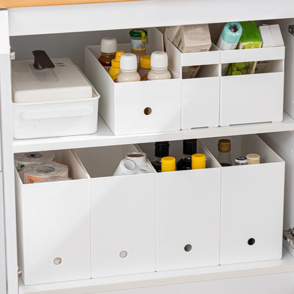 

Plastic Kitchen Storage Box Lightweight Cutlery Condiment Spoon Spatula Bowl Dish ganizers Home Tableware Open Bin Container