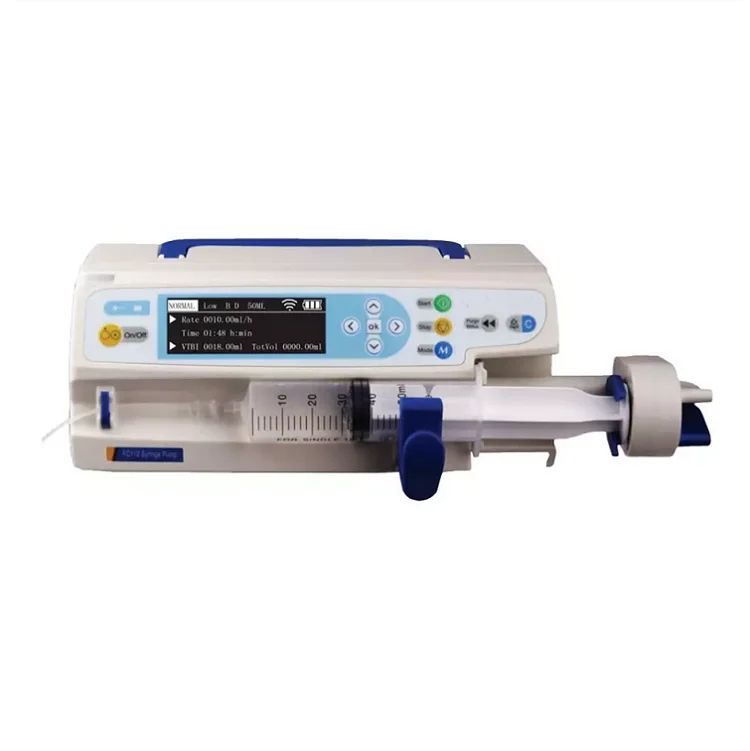 

YJ-FC113 high quality 3.5 inch LCD screen portable syringe pump multiple languages customization china infusion