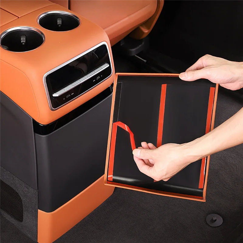 ل Li Lixiang L9 2022-2024 ثلاجة السيارة الخلفية المضادة للركلة غطاء المضادة للخدش لوحة الثلاجة ملصق استبدال أجزاء