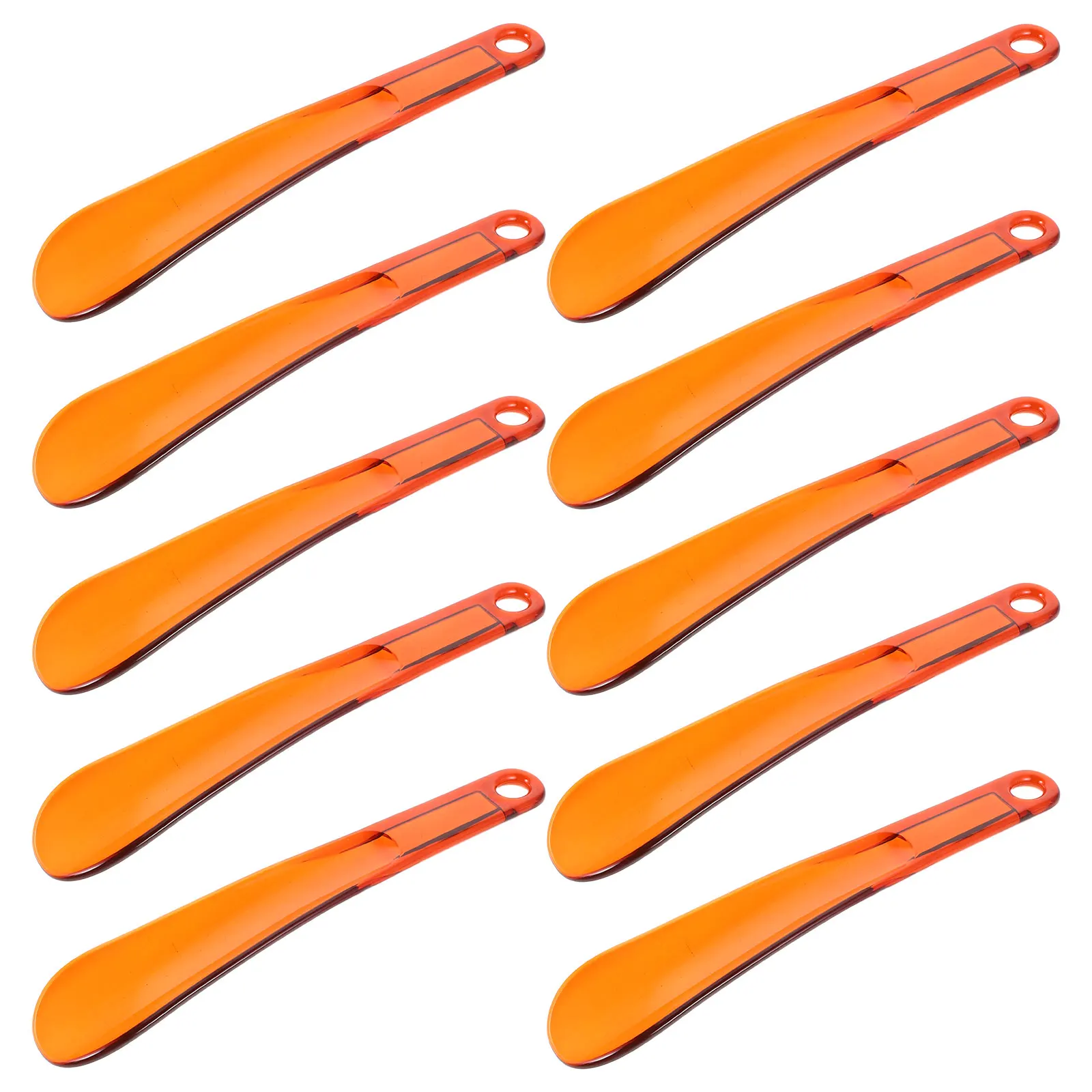 

10pcs Shoehorn Portable Pocket Puller For Boots Plastic Tool Footwear Auxiliary Lightweight Durable Shoe Wear Helper Sneaker