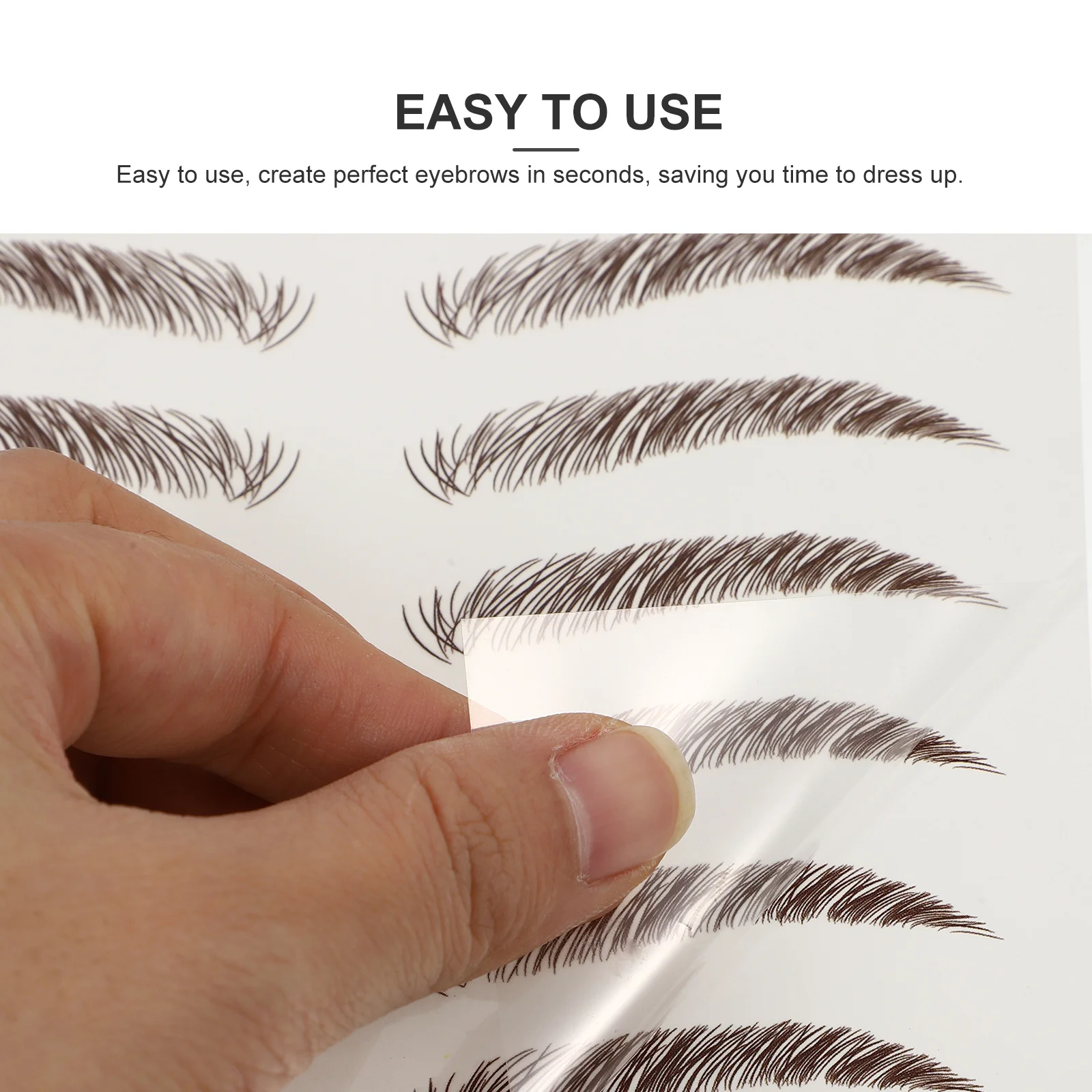 

9 Sheets Eyebrow Transfer Stickers 6d Hair-Like Eyebrows Suitable for Various Face Shapes Instant Confidence Eyebrow Stickers