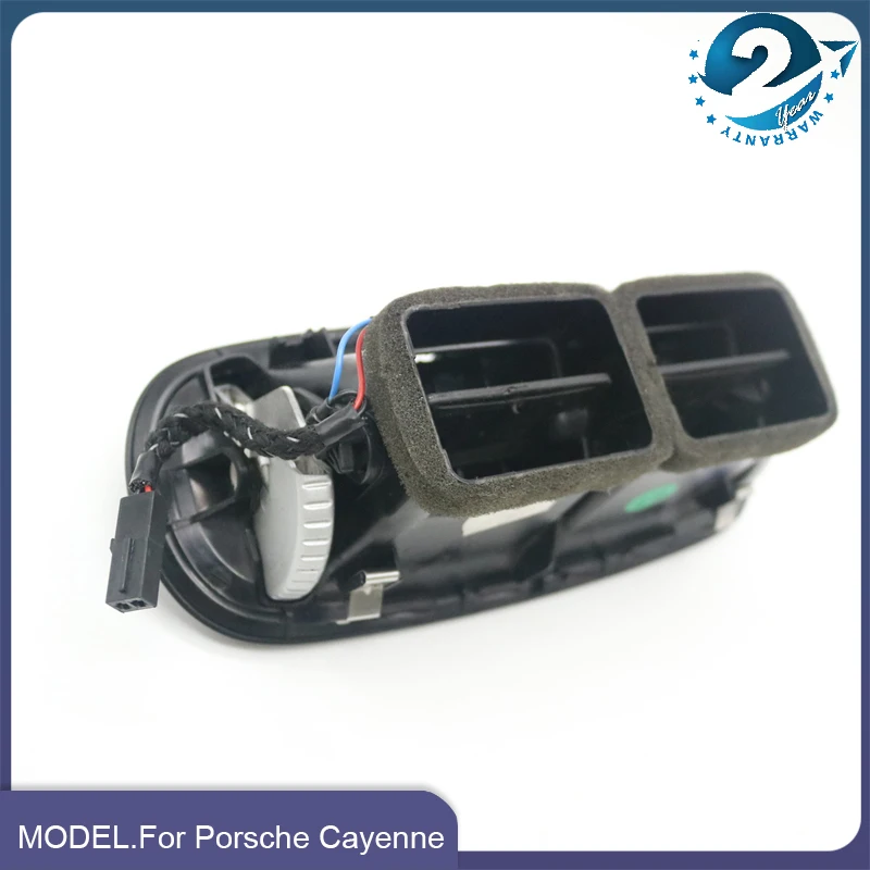 Used Genuine Dashboard And Rear Armrest Air Conditioning Outlet AC Louver Vent Black For Porsche Cayenne 2003-2010