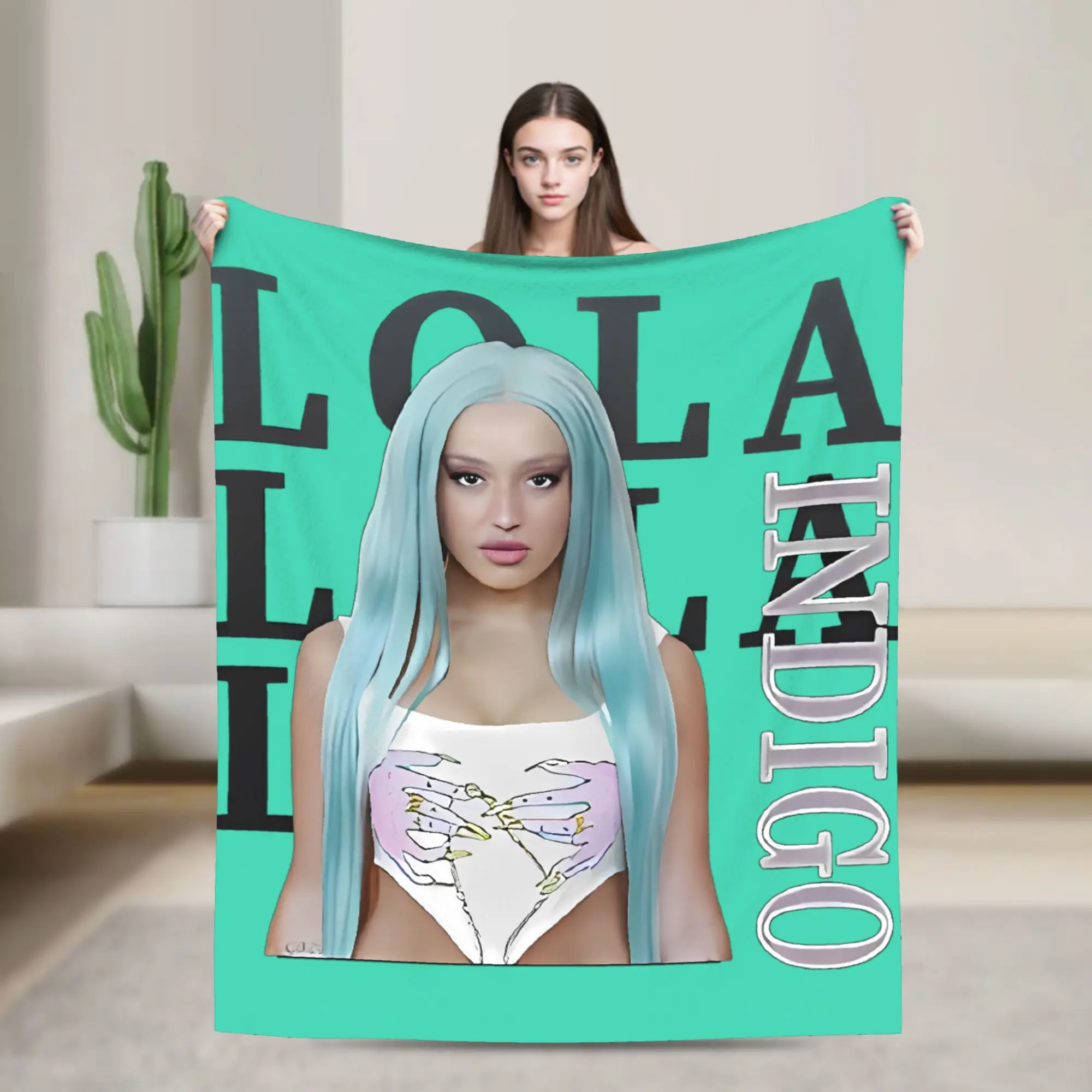 

Мягкое одеяло для путешествий в самолете L-Lolas I-Indigos 2025, туристическое одеяло, фланелевое покрывало для улицы, графический чехол для дивана-кровати