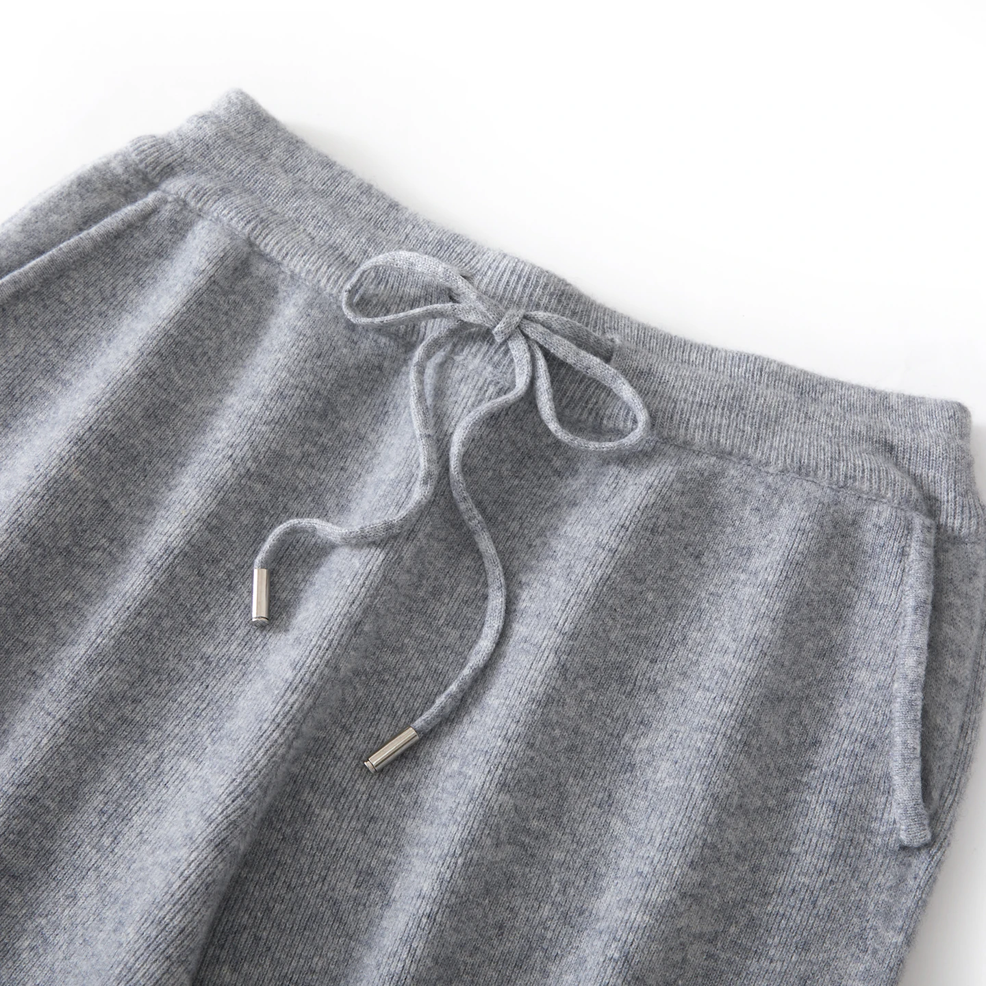 Men's luxury 100% wool knitted straight leg pants warm casual business pants solid color autumn winter skin friendlyTrousers