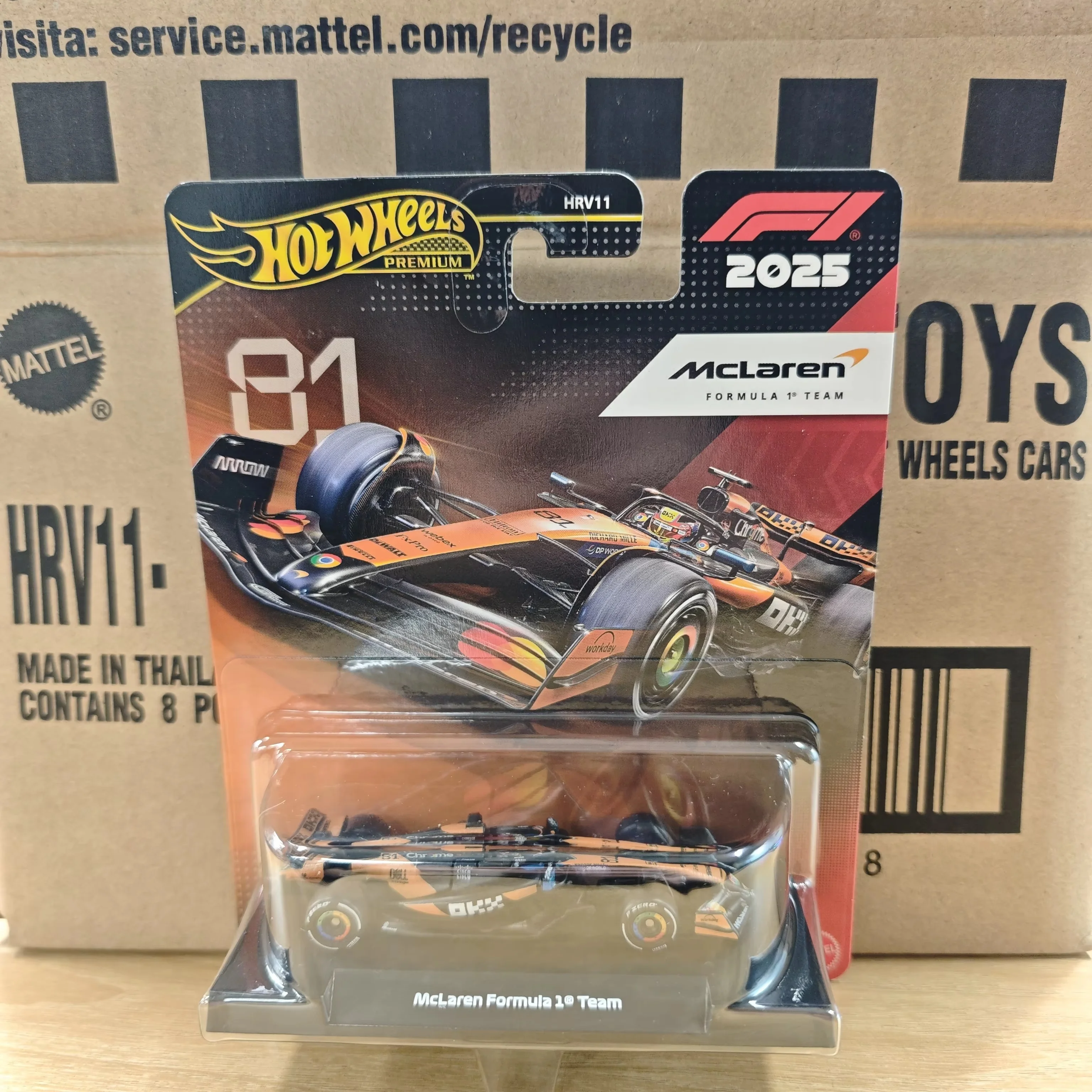 新ホットウィール プレミアム 2025 F1 レーシングカー モデル 合金 1/64 ダイキャストモデル レッドブル マクラーレン メルセデス チーム コレクタブル ビークル トイ