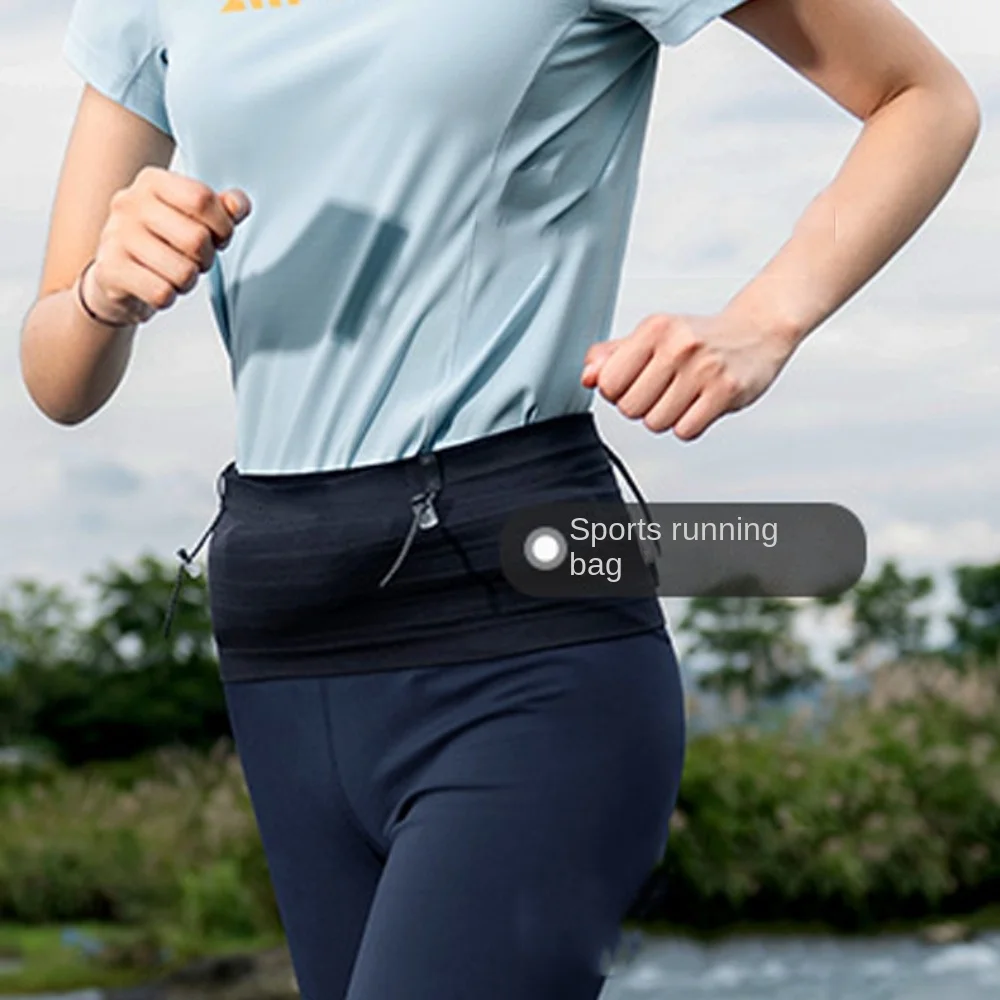

Running Belt Invisible Waist Bag Slim Large Capacity Marathon Running Bag Lightweight Multi-function Sports Phone Bag