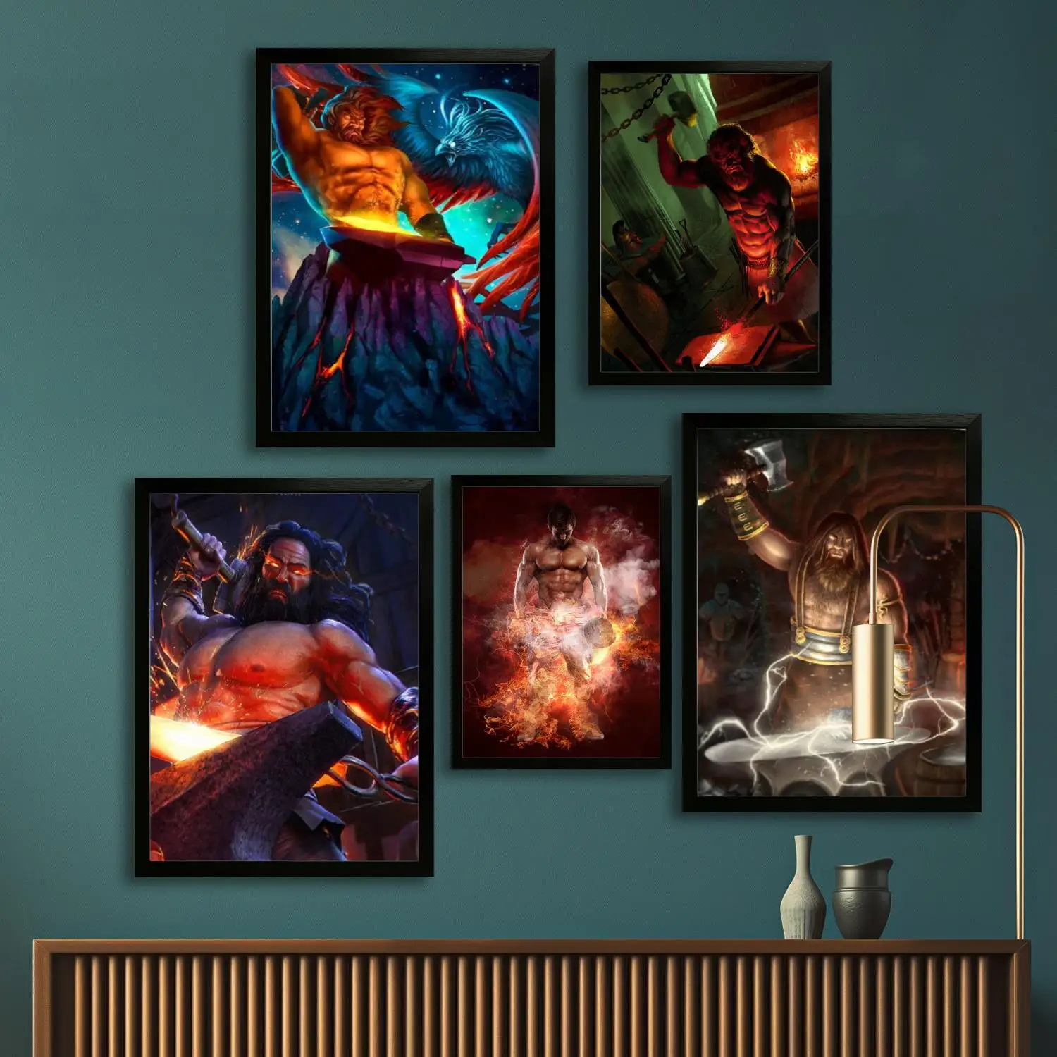 

Художний постер на холсте Хефаэстуса, настенное искусство, печать с изображением, современная семья, декор для спальни, постеры, декоративная живопись